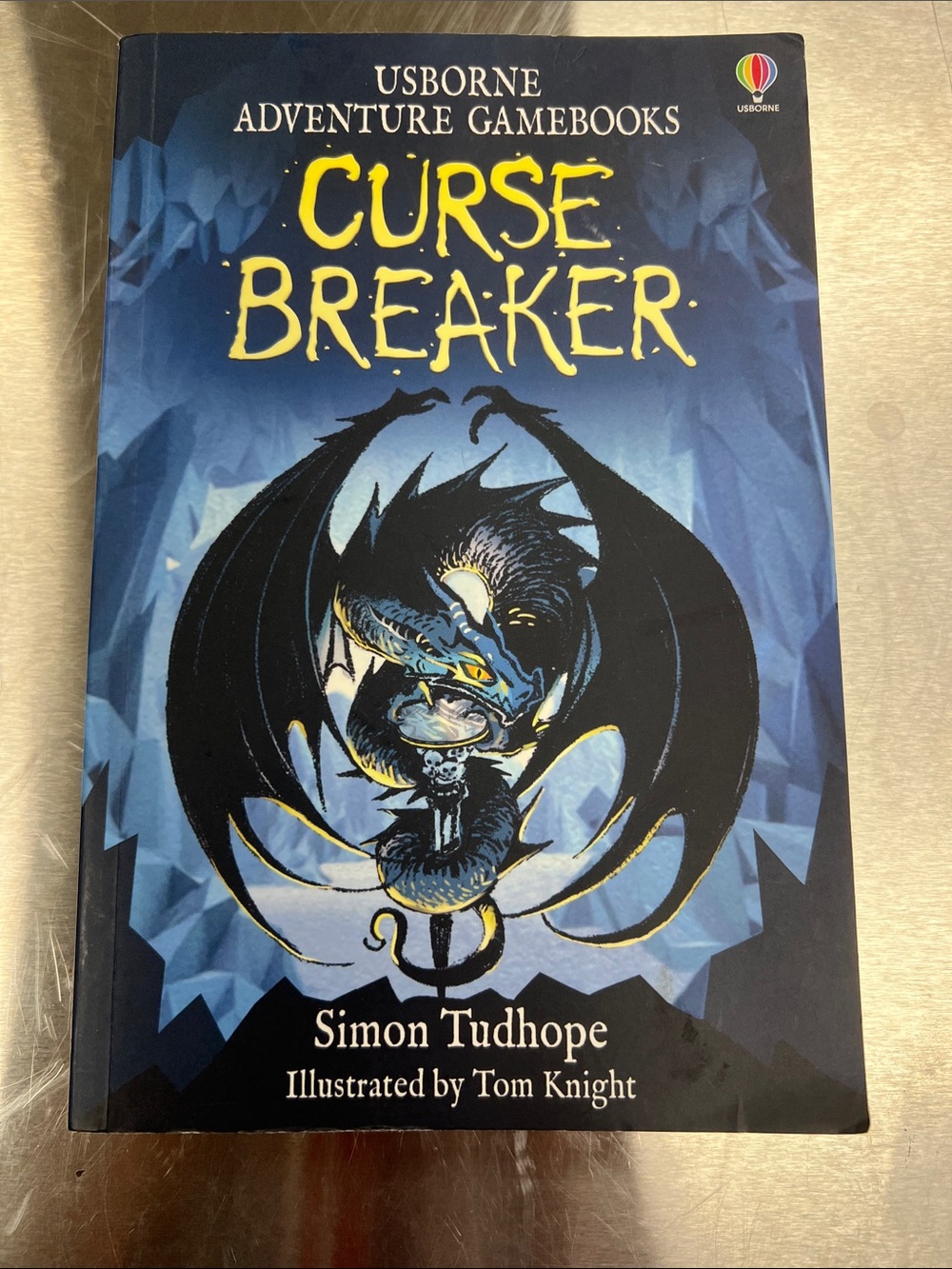Usborne Curse Breaker Adventure Gamebook - Blue Dragon Cover